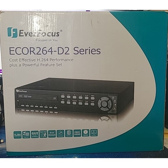 EverFocus ECOR264-8D2 Series Security Camera Video Recorder New Open Box - Picture 1 of 7